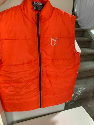 Loot Wear Exclusive Back To The Future Marty Mcfly Puffer Vest,  Adult Xl
