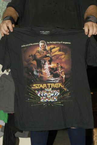 Star Trek Wraith Of Khan T Shirt 2xl Leonard Nimoy William Shatner Sci Fi Space
