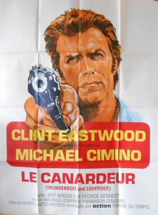 Thunderbolt And Lightfoot 47x63 French 1974 Clint Eastwood