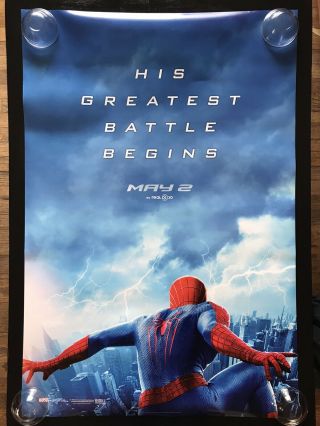 The Spider - Man 2 Movie Poster 2014 27x40 Double Sided Marvel