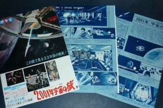 Stanley Kubrick 2001 A Space Odyssey 1968 Japan Movie Ad & Clippings Li/v/u