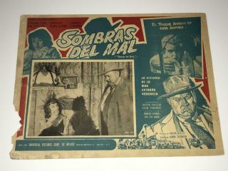 Touch Of Evil (1958) Mexican Lobby Card Orson Welles Charlton Heston