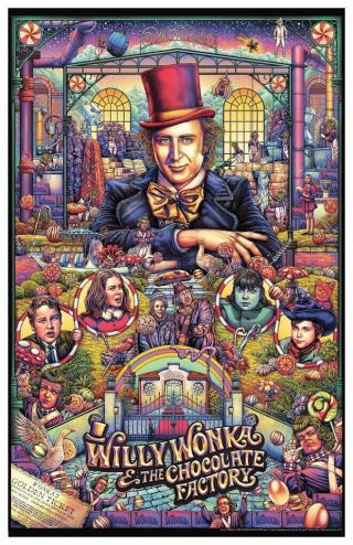Willy Wonka And The Chocolate Factory Gene Wilder Movie Poster 11x17