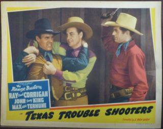 Western The Range Busters 1942 Lobby Card Ray Crash Corrigan Texas