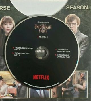 A Series of Unfortunate Events,  Netflix FYC Emmy Promo DVD 4 Episodes 2018 3