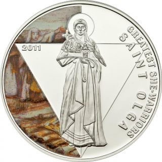 Togo 2011 500 Francs Cfa Saint Olga1 Oz Proof Silver Coin