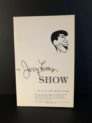 Jerry Lewis Show Promotional Press Book