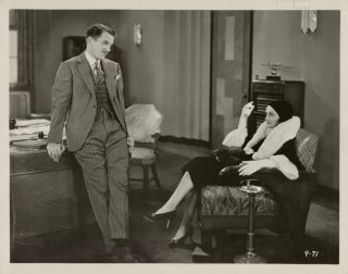 Constance Bennett,  Kenneth Mckenna Orig 1930 Photo Sin Takes A Holiday