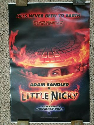 Little Nicky Double Sided Movie Poster.  27x40.  Adam Sandler.