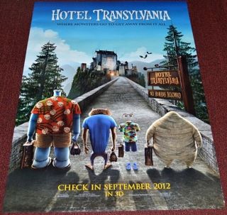 Hotel Transylvania 2012 Orig.  27x40 Movie Poster Adam Sandler Horror Animation