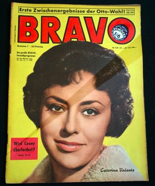 Bravo German Pop / Film Mag 1959 Caterina Valente Elvis Presley Conny Sabin Sinj