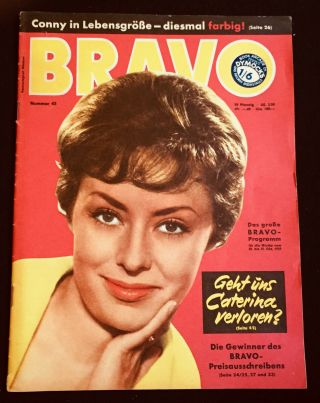 Bravo German Pop / Film Mag 1959 Caterina Valente Conny Froboess Sal Mineo Peter