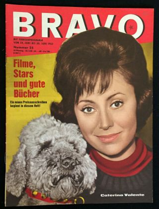 Bravo German Pop / Film Mag 1962 Caterina Valente Freddy Quinn Roger Moore Maxi