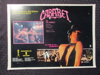 1972 Cabaret Foreign 16x12 Lobby Card Gd,  2.  5 Liza Minnelli