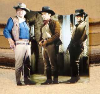John Wayne " El Dorado " Western Movie Figure Tabletop Display Standee 8 1/4 " Tall