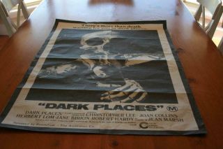 Dark Places 1973 Australian Horror One Sheet Movie Poster In Good Cond