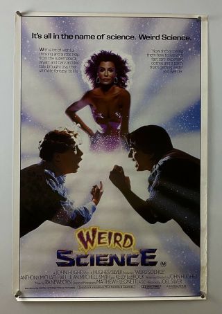 Weird Science Movie Poster (verygood, ) 1sh 1985 Rolled Sci - Fi 6557