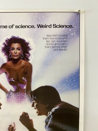WEIRD SCIENCE Movie Poster (VeryGood, ) 1SH 1985 Rolled Sci - Fi 6557 3