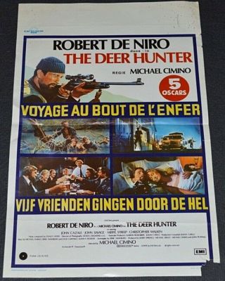 The Deer Hunter 1978 14x21 French Movie Poster Robert Deniro Epic