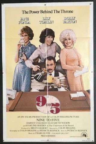 9 To 5 Dolly Parton Jane Fonda Lily Tomlin Dabney Coleman 1sh Movie Poster 217