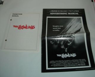 1981 The Howling Movie Promo Press Book Pressbook Dee Wallace Werewolf Horror
