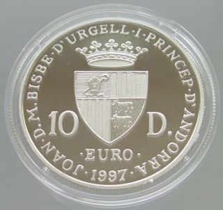 ANDORRA 10 DINERS 1997 SILVER PROOF w30 009 2