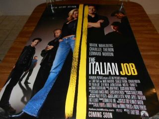 Vintage The Italian Job Mark Wahlberg Movie Poster 2 Sided 27 " X 40 "