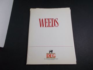 Weeds - - Nick Nolte - 1987 - - Movie Media Press Kit - 8x10 Photos,  Bios,  Cast