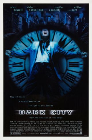 Dark City Movie Poster 1 Sided Rolled 27x41 Jennifer Connelly