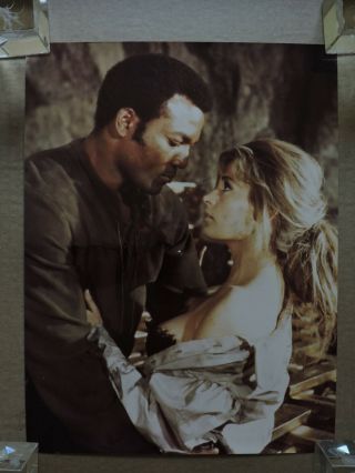 Marianna Hill And Jim Brown Large Busty Color Portrait Photo 1970 El Condor