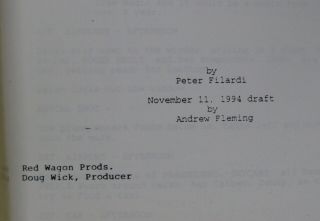 The Craft Vintage Script Peter Filardi Andrew Fleming 1994 Draft Screenplay 3