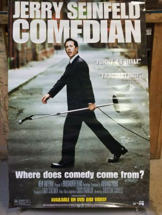 Jerry Seinfeld Comedian 2002 27x40 Rolled Dvd Promotional Poster