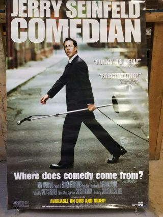 Jerry Seinfeld Comedian 2002 27x40 Rolled dvd promotional poster 2