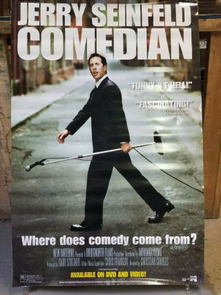 Jerry Seinfeld Comedian 2002 27x40 Rolled dvd promotional poster 3