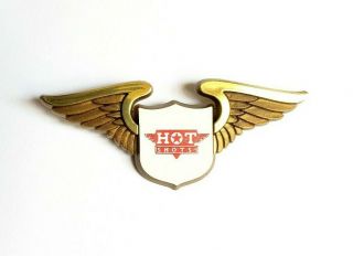 Vintage 1991 Hot Shots Movie Promo Pilot Wings Pin - Cary Elwes Top Gun Button