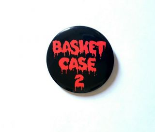Vintage 1990 Basket Case 2 Movie Promo Button Horror Duane Mutant Brother Ii Pin