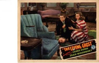 The Living Ghost 1942 Release Lobby Card Horror James Dunn Woodbury