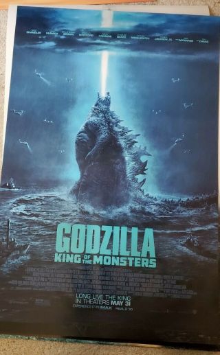 Godzilla King Of The Monsters 2019 Ds 2 Sided 27x40 " Us Movie Poster