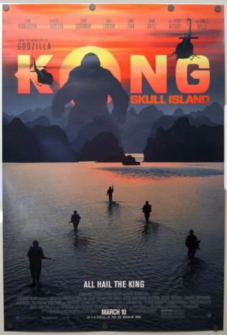 King Kong Skull Island - Ds Movie Poster - 27x40 D/s Final