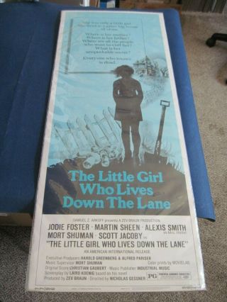 1977 14x36 Movie Poster The Little Girl Who Lives Down The Lane Foster/sheen
