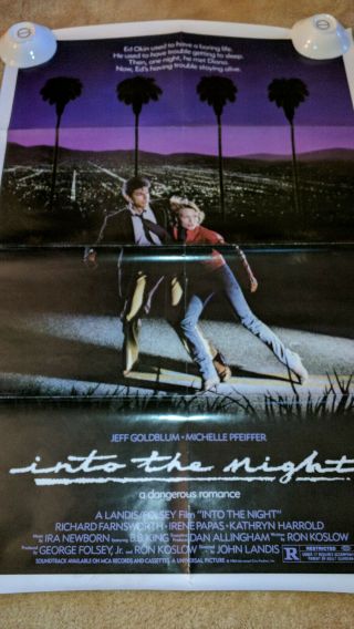 Into The Night Poster 1 Sheet Movie Poster Jeff Goldblum 1984 A,