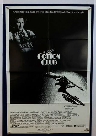 Cotton Club Movie Poster (fine, ) One Sheet 1984 Francis For Coppola 5157