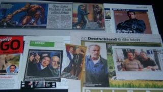 Arnold Schwarzenegger 34 pc German Clippings Full Pages 2