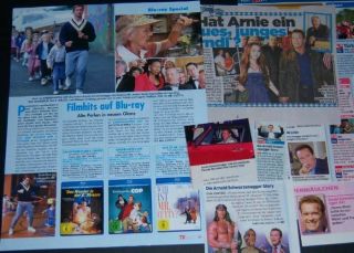 Arnold Schwarzenegger 34 pc German Clippings Full Pages 3