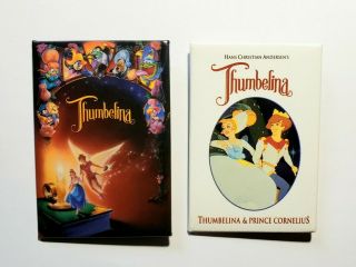 Vintage 1994 Thumbelina Movie Promo Pin Set - Don Bluth Film Prince Button