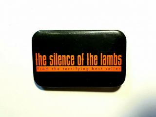 Vintage 1991 Silence Of The Lambs Movie Promo Pin Hannibal Lecter Horror Button