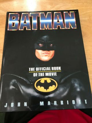 Batman Official Book Of The Movie John Marriott Hardback 1989 Mallard Press Hc