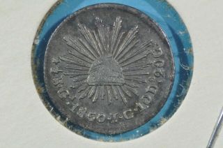 Mexico Silver 1/2 Real 1850 Ga Jg