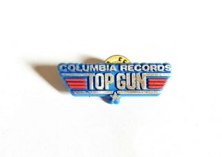 Vintage 1986 Top Gun Movie Promo Pin - Tom Cruise Maverick Iceman Val Kilmer