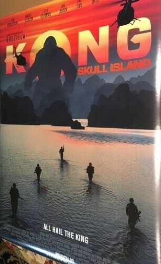 Kong Skull Island Movie Poster 2 Sided 27x40.  An Collectible.